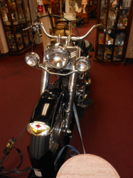 This is an Elvis style H.D. with a tank shifter.